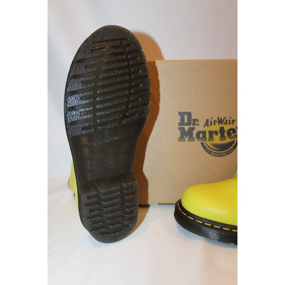 Dr. Martens Sulphur Yellow Combat Boots - Picture 7 of 12